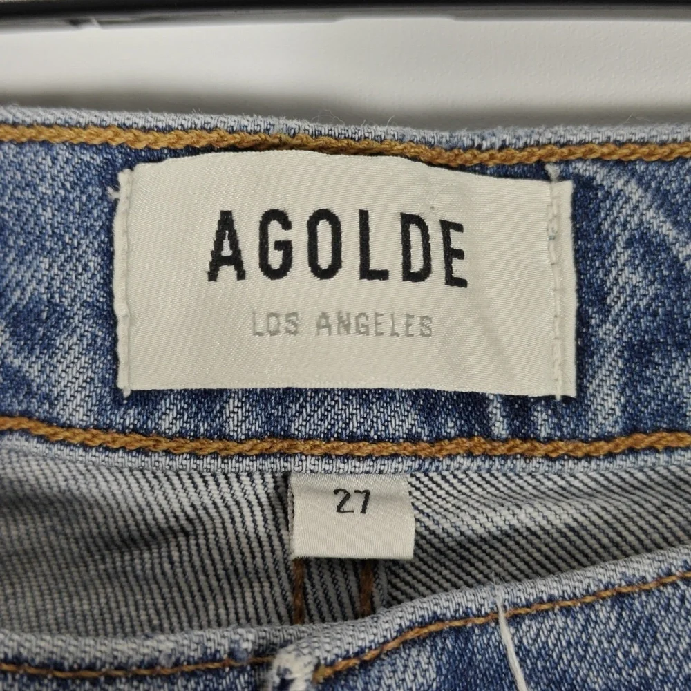 AGOLDE Toni Mid Rise Straight Medium Wash Blue Jeans Size 27 - Picture 2 of 16